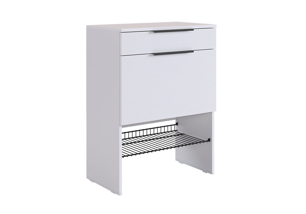 Обувница Баско белое дерево