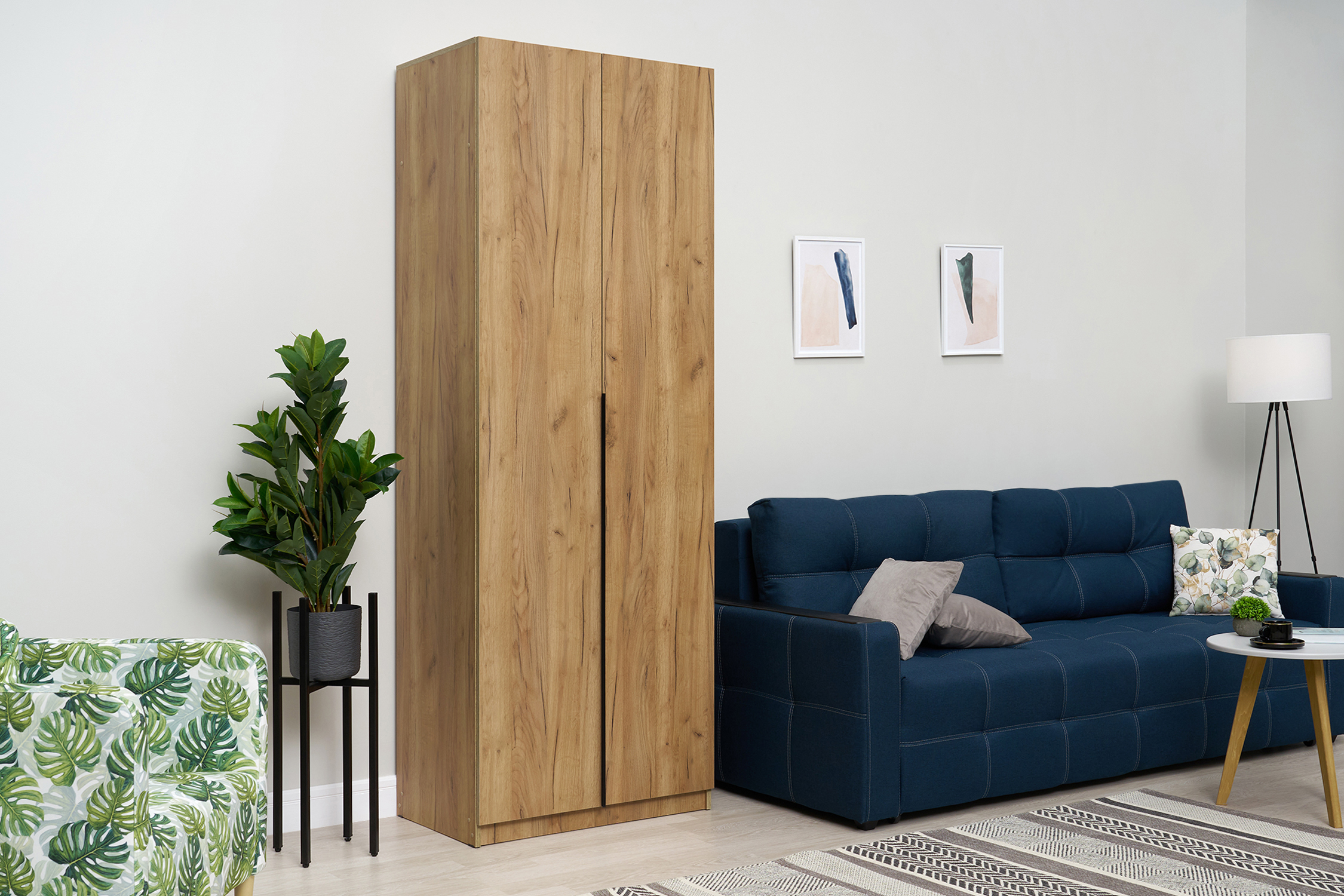 Шкаф 2-х створчатый Тивина дуб золотой