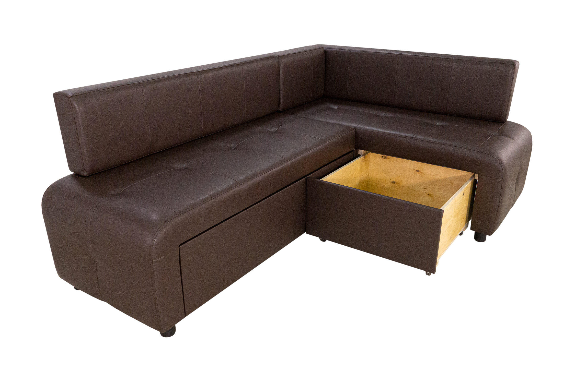 Кухонный уголок Прага темно-коричневый