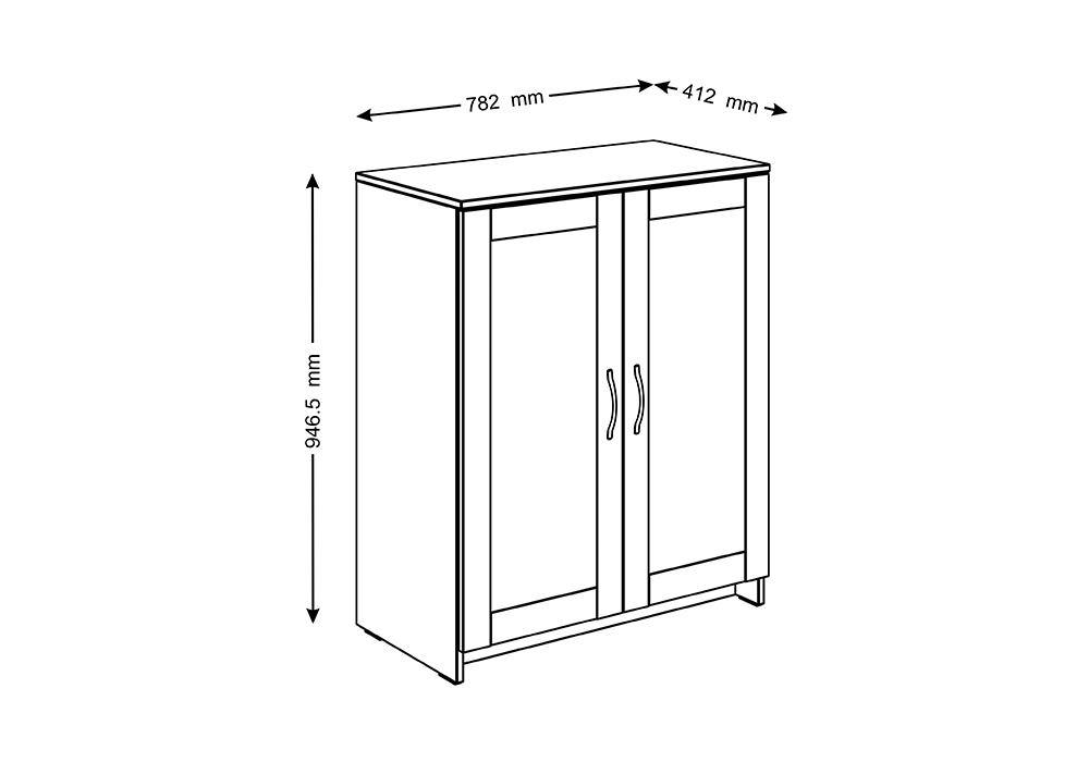 Комод с дверцами Сириус сонома
