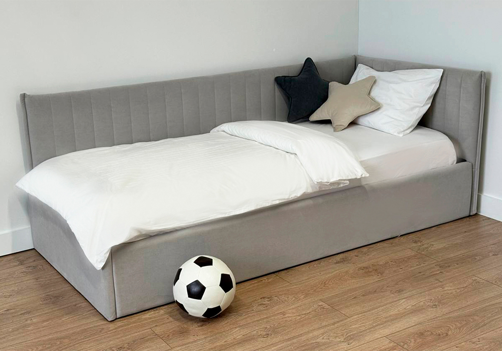 Тахта Твикс велюр галька