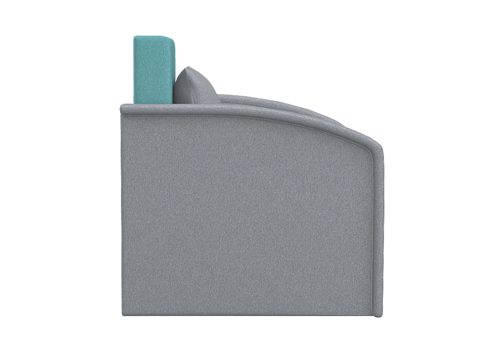 Диван выкатной Малыш 750 бирюзовый / серый