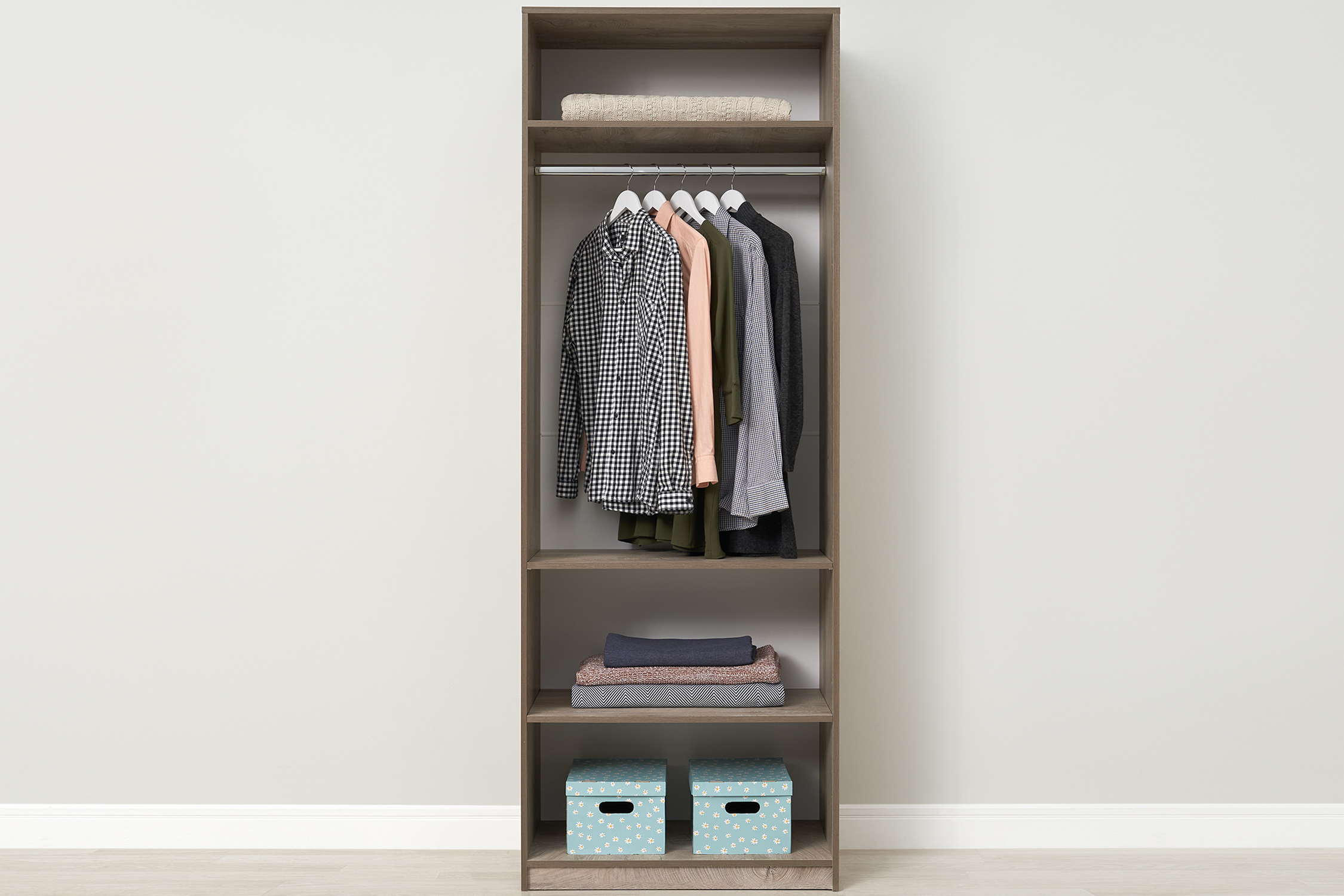 Шкаф 2-х створчатый Тивина эндгрейн / меланж