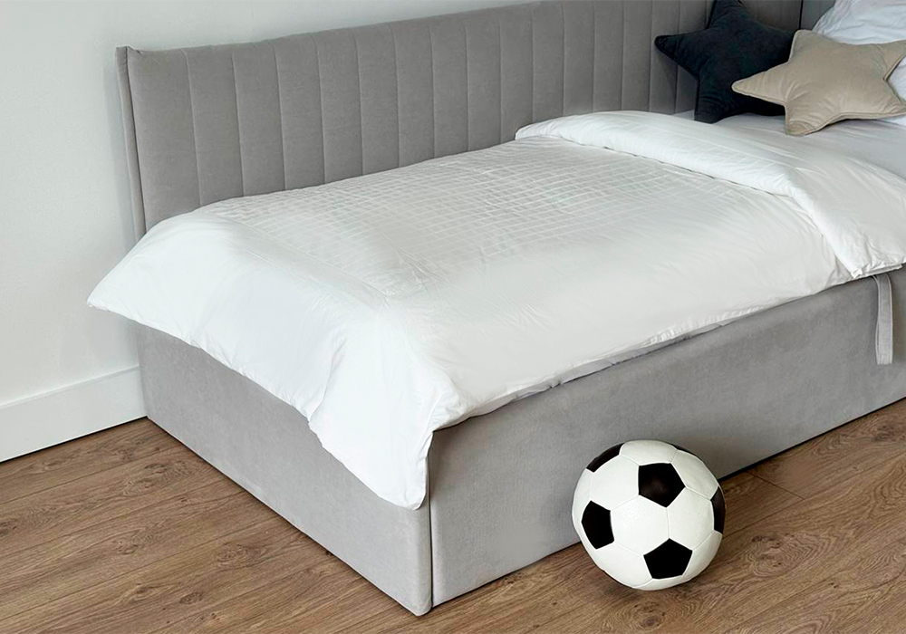 Тахта Твикс велюр галька