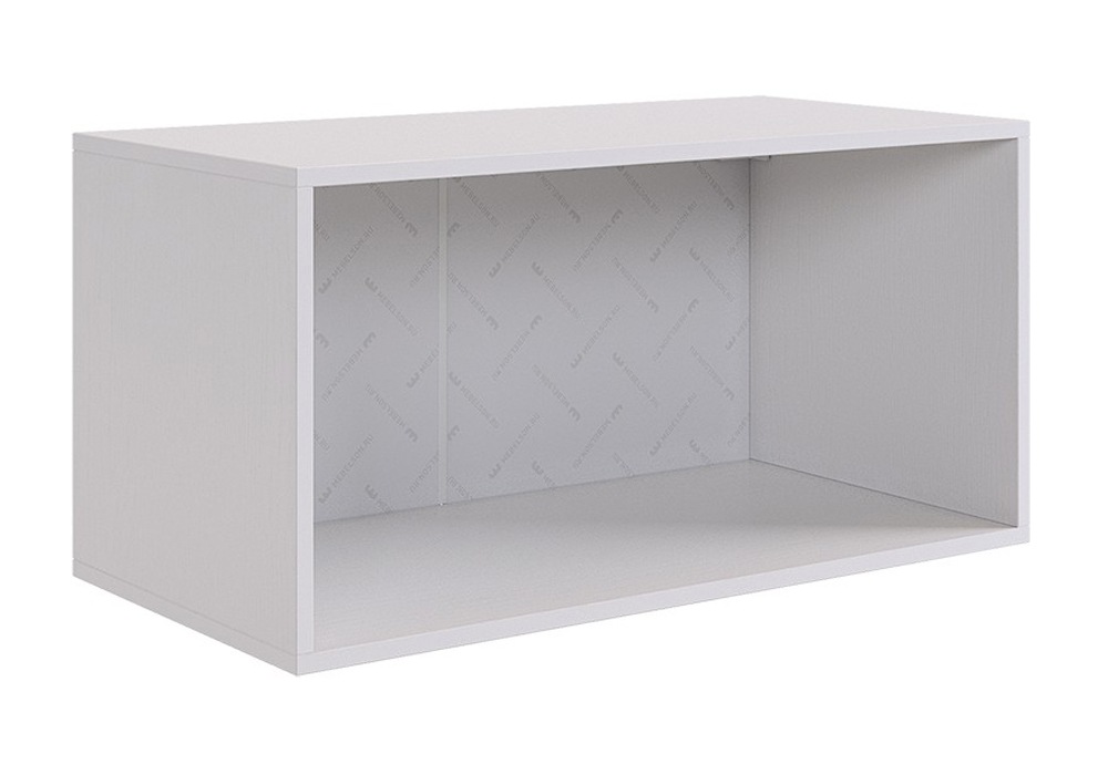 Антресоль двухдверная Зефир 118.01 белое дерево / пудра розовая