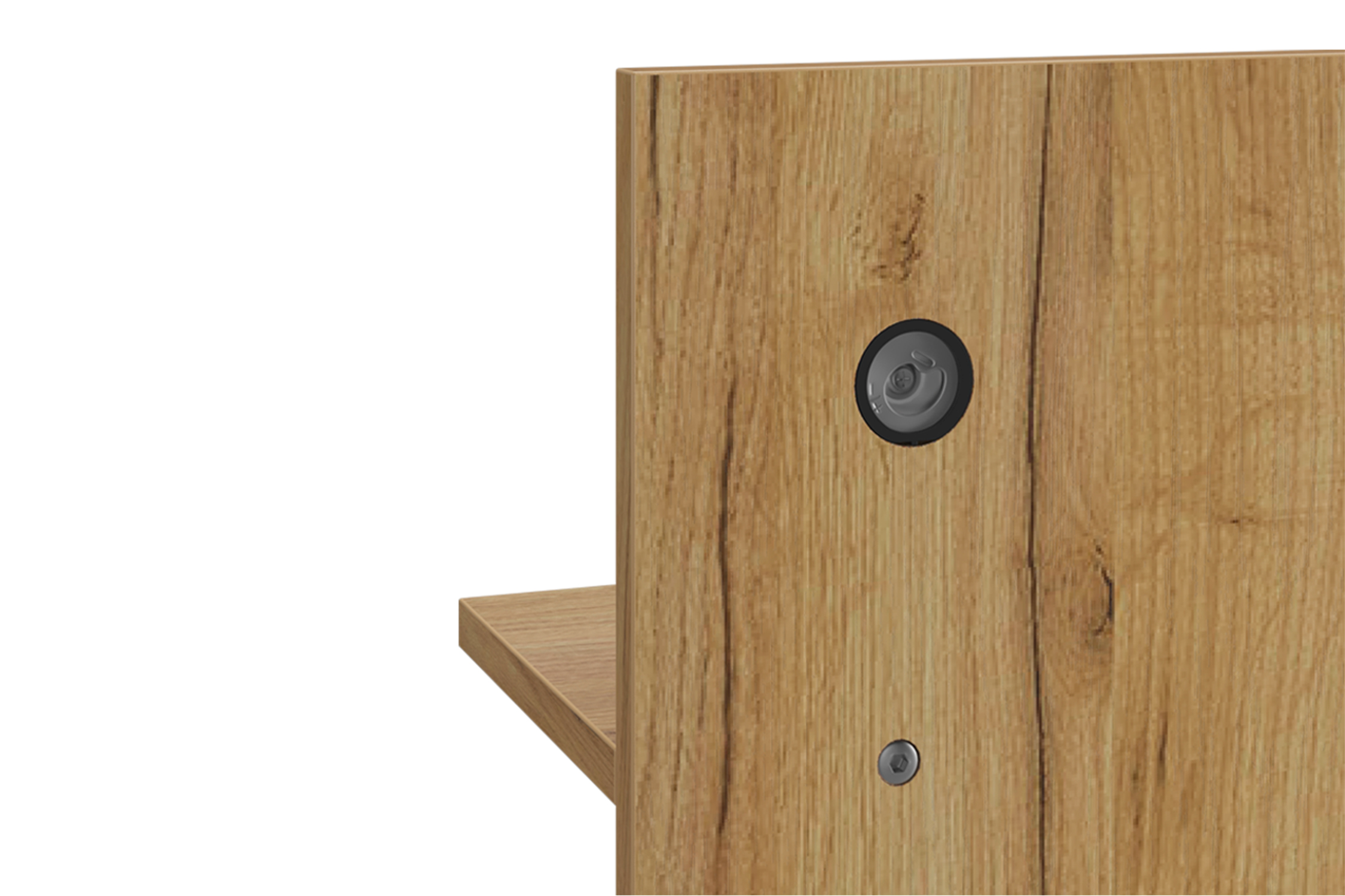 Вешалка Бодрум дуб крафт золотой