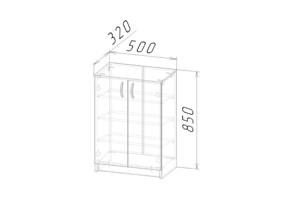 Тумба для обуви Эва белый