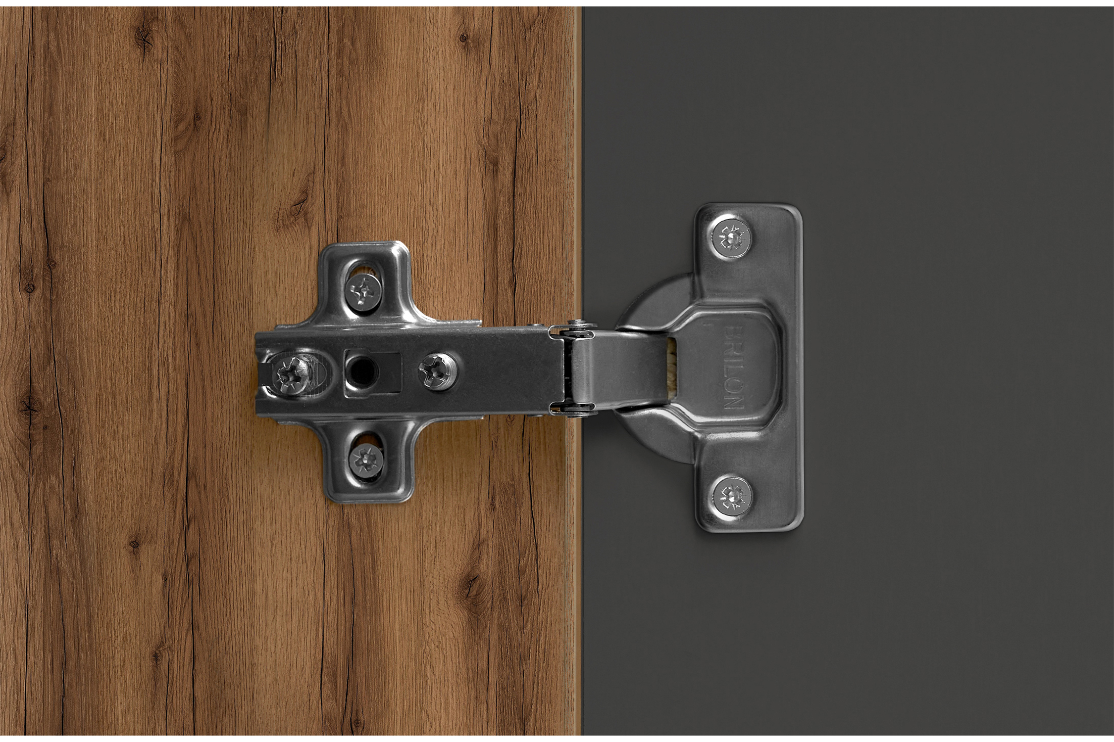 Шкаф Трио дуб делано / графит