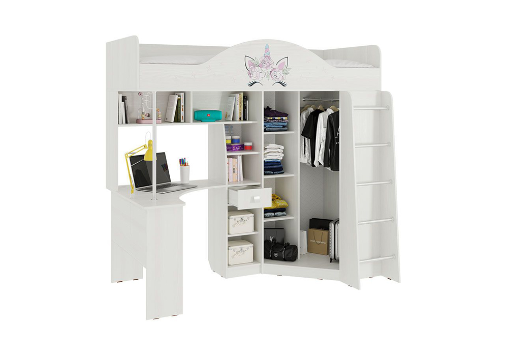 Детский комплекс Фэнтези белый рамух