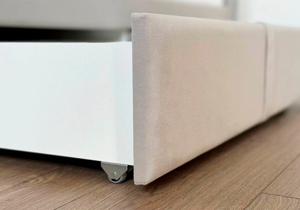 Тахта с ящиками Твикс велюр галька