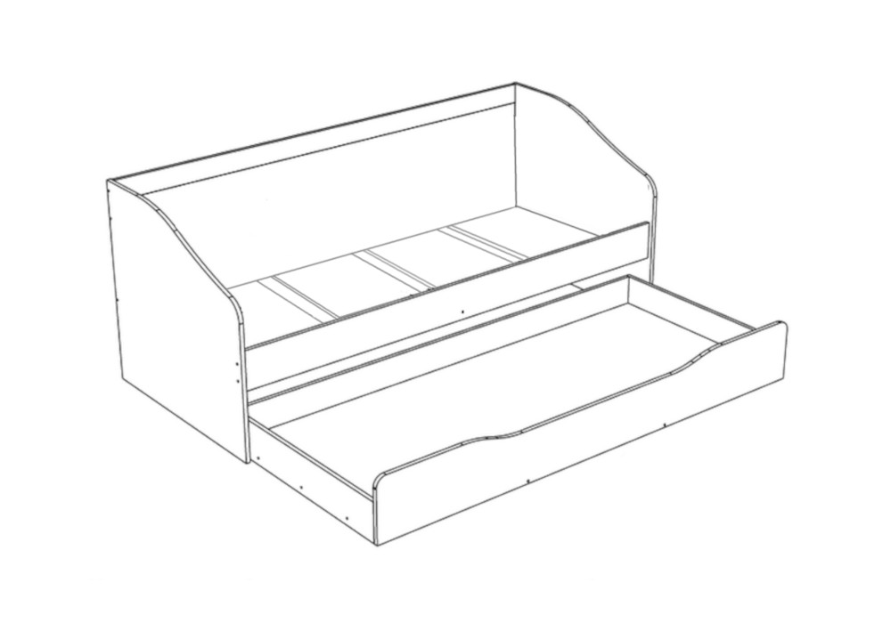 Кровать паскаль с выкатным спальным местом сборка