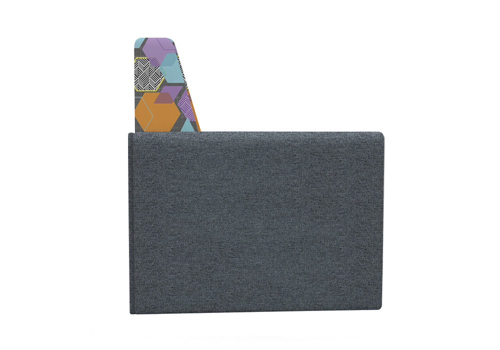 Диван выкатной Виктория-5 с узором серый