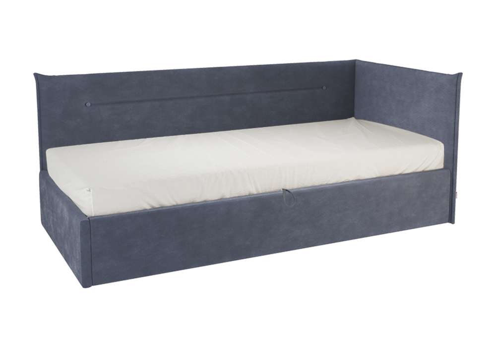 Кровать Альба 0.9 м синяя