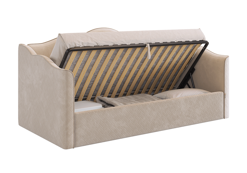 Софа Лея К1 велюр крем / латте