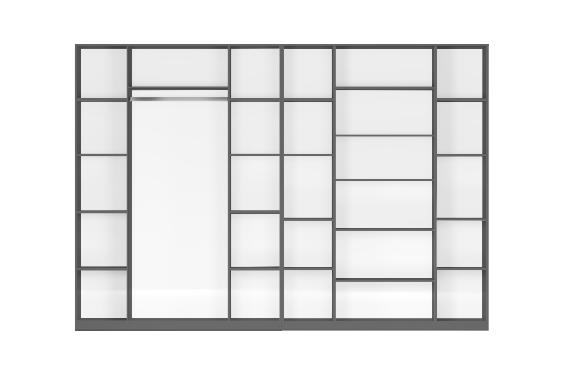 Комплект шкафов Тивина 3.2 м графит серый