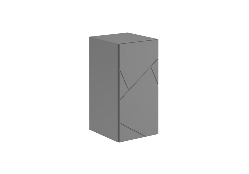 Шкаф навесной Гранж ШН-001 серый шифер / матовый графит софт