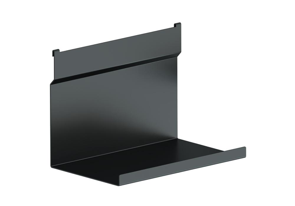 Полка универсальная одноуровневая 25х18 см черный бархат матовый