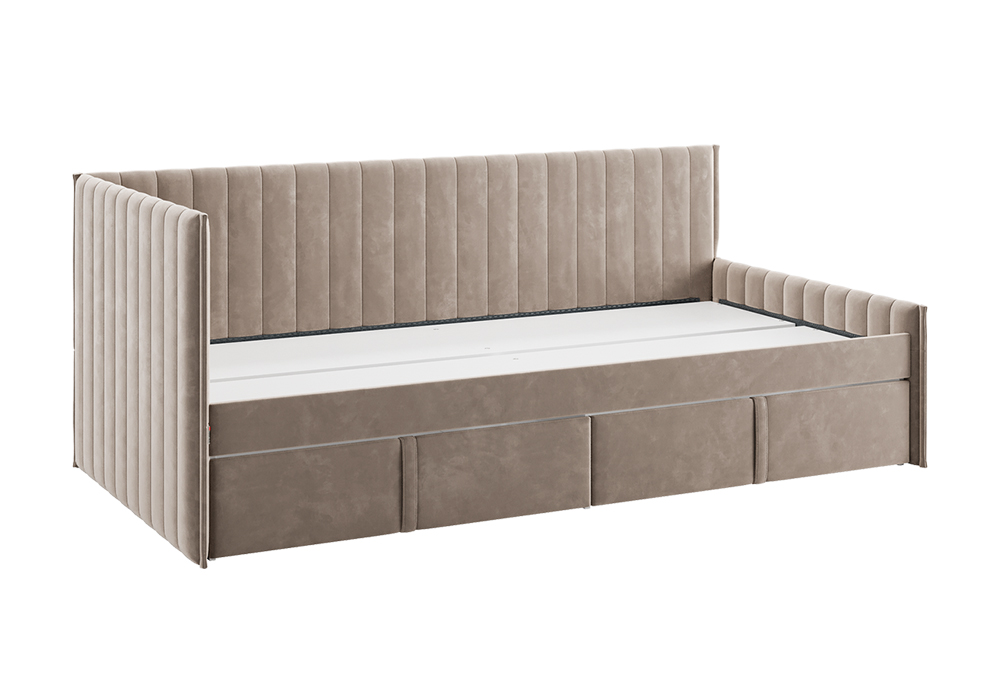 Тахта с ящиками Твикс велюр латте