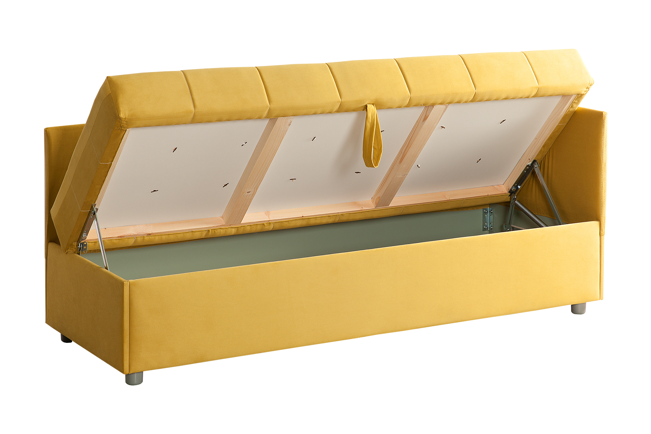 Софа желтая арт. 08-188222 с универсальным углом 70х184 см с ...