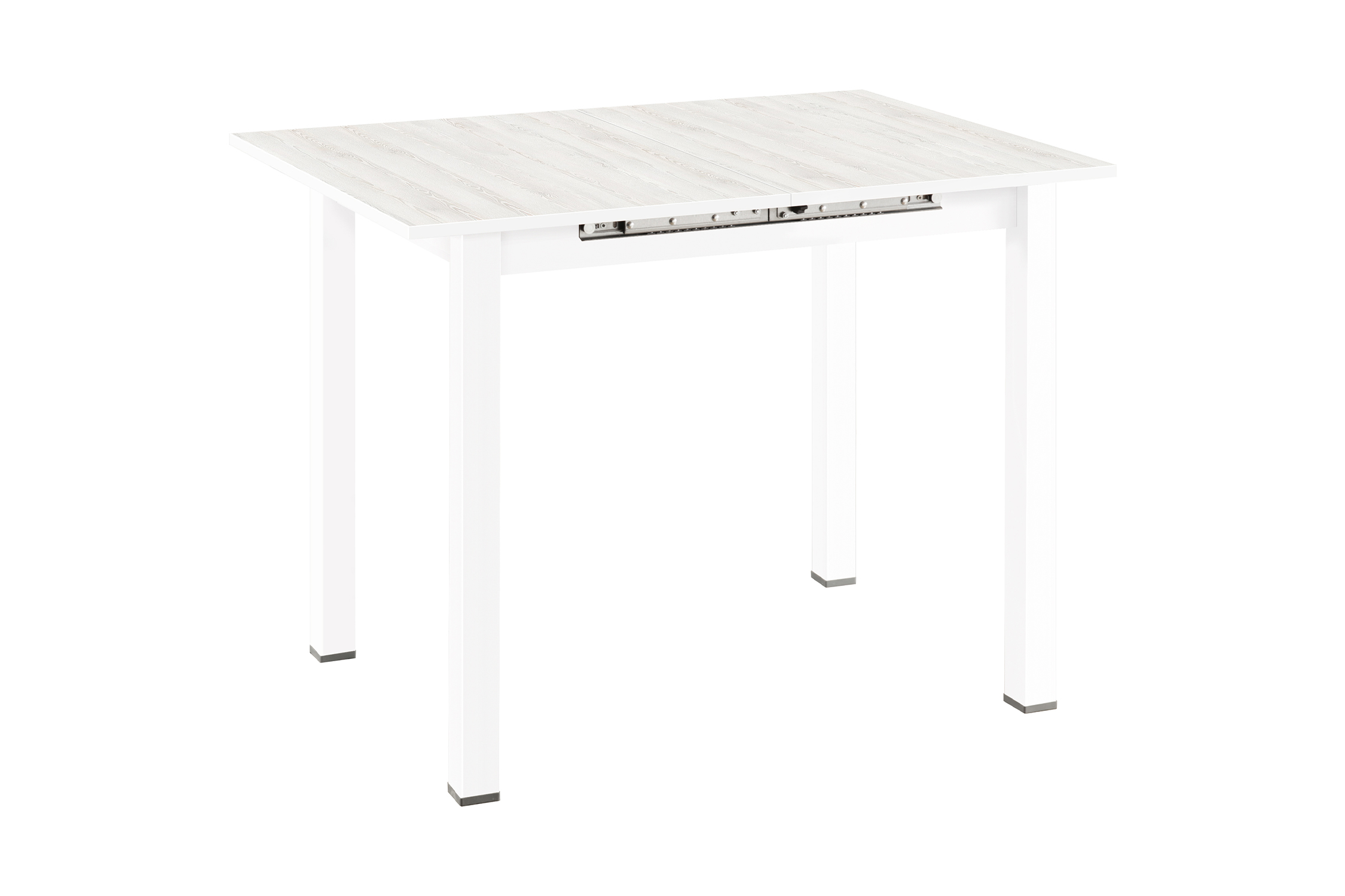 Стол обеденный раздвижной Классик белый / сосна белая