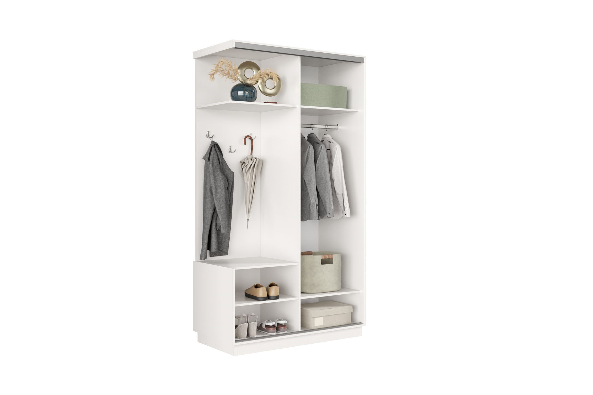 Прихожая-купе Регул мини белая