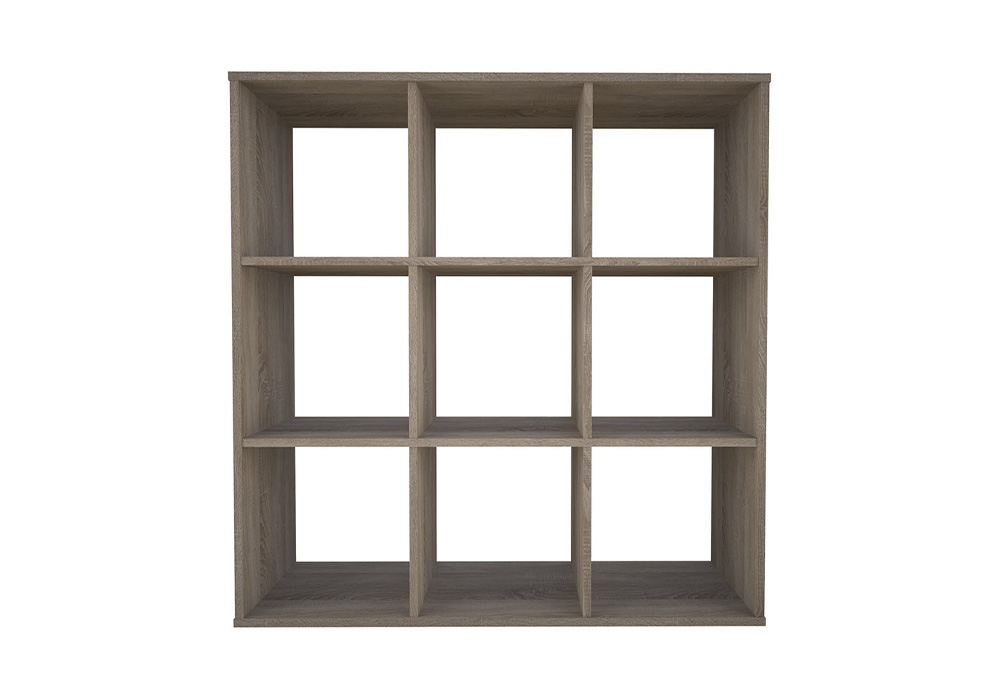 Стеллаж кубический Polini home Smart 9 секций дуб