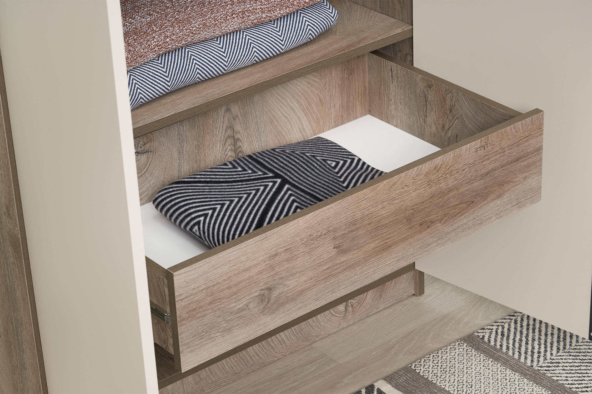 Шкаф 2-х створчатый Тивина эндгрейн / меланж