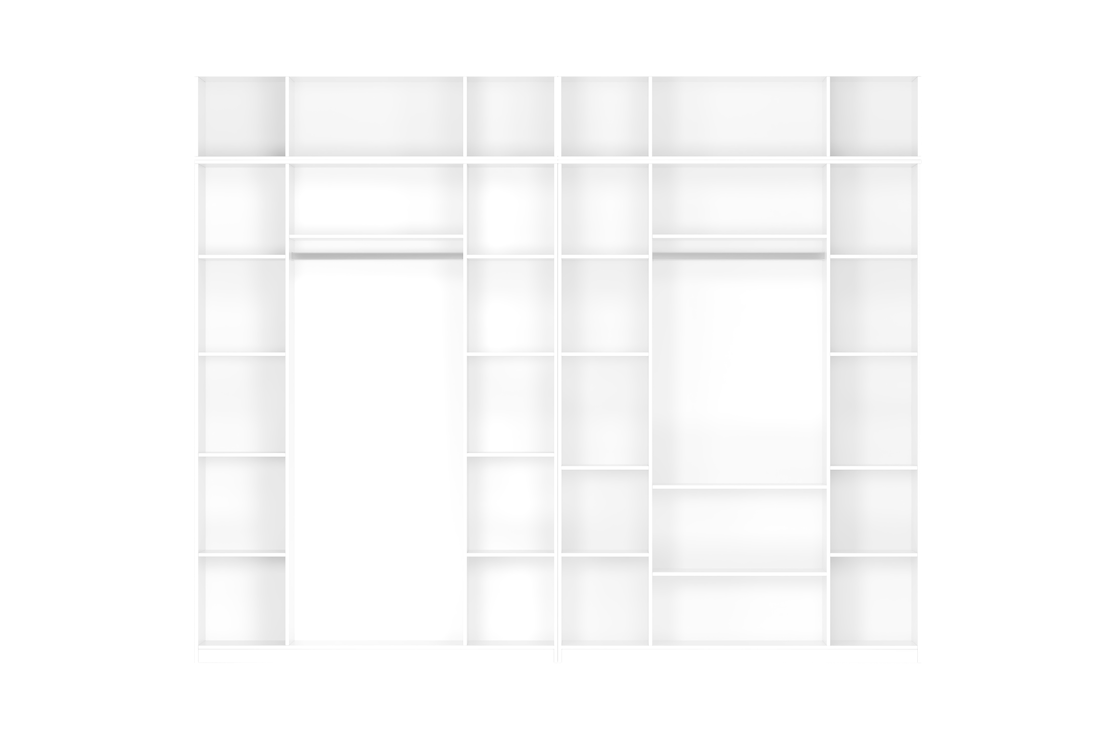 Комплект шкафов Тивина 3.2 м с антресолью белый текстурный