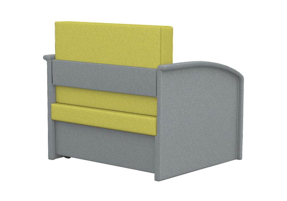 Диван выкатной Малыш 750 жёлтый / серый
