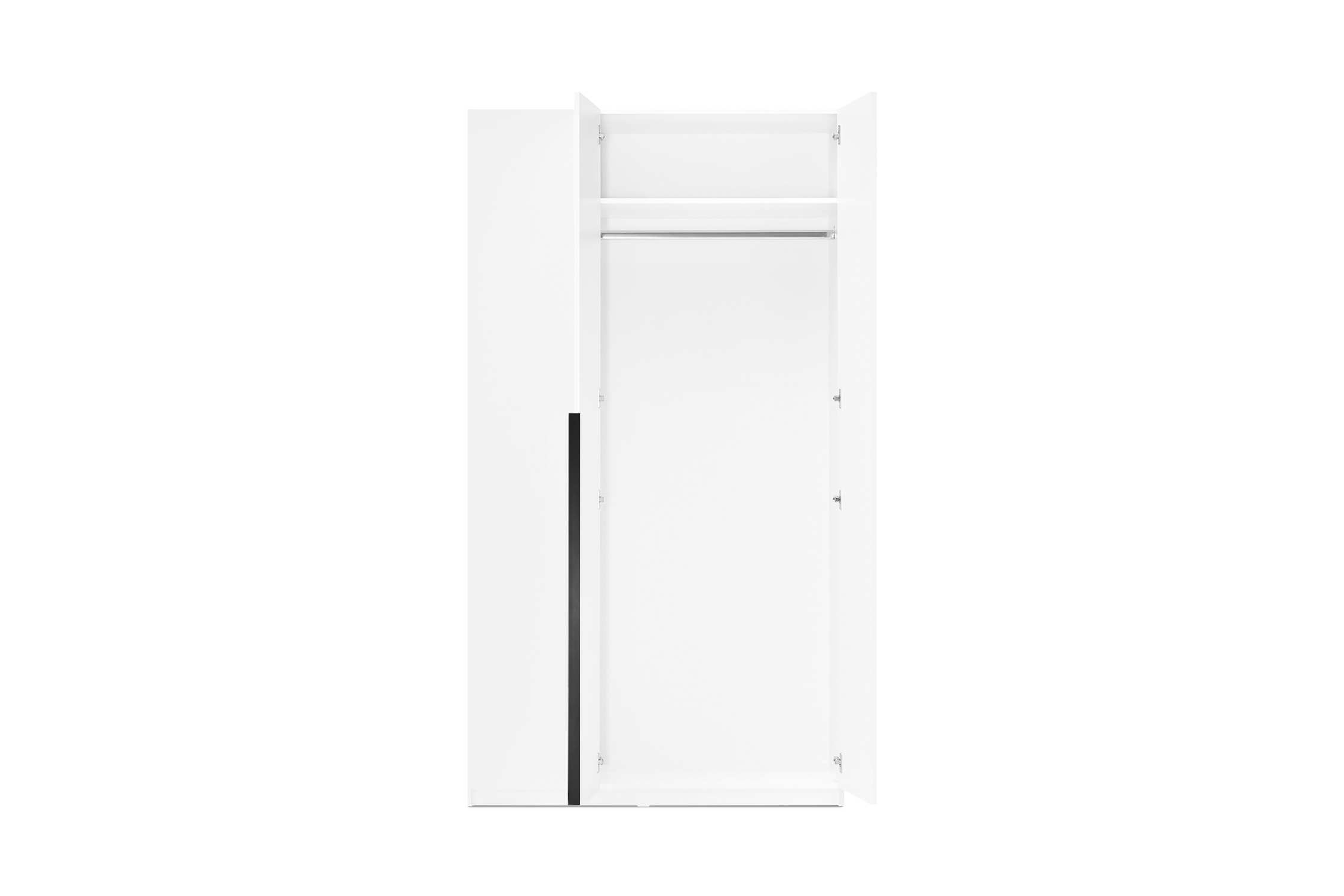 Шкаф 3-х створчатый Тивина белый текстурный