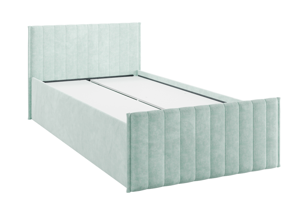 Кровать с ящиками Твикс велюр мята