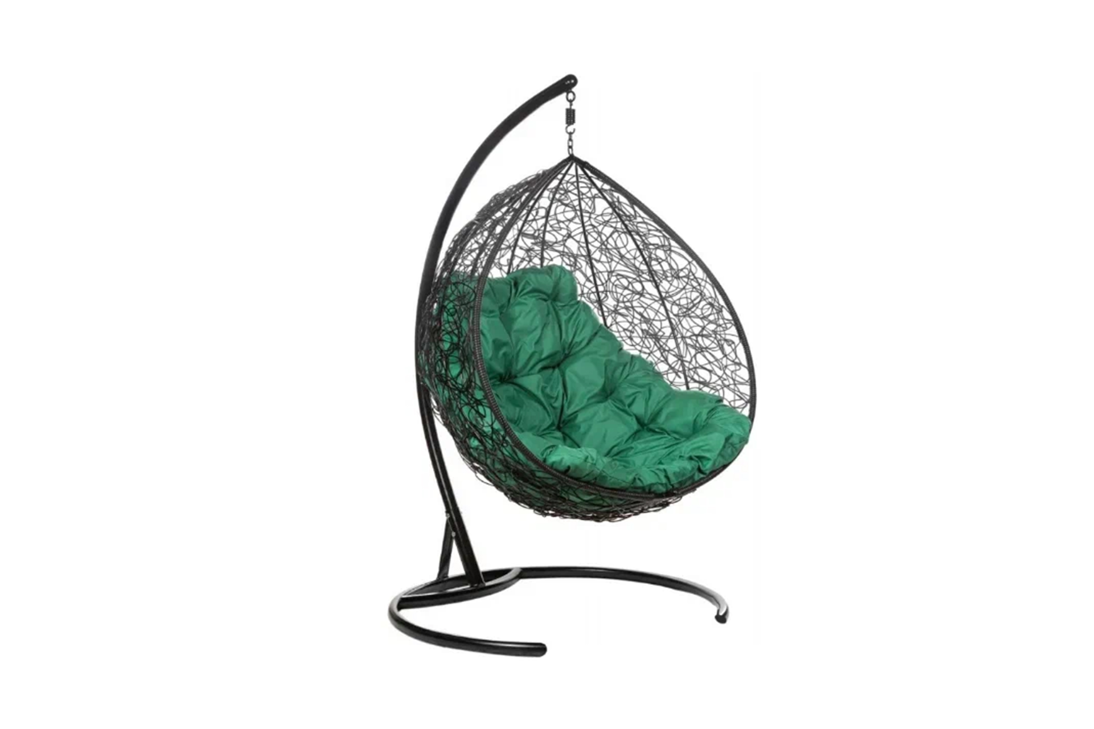 Кресло подвесное Gemini черное / зеленое