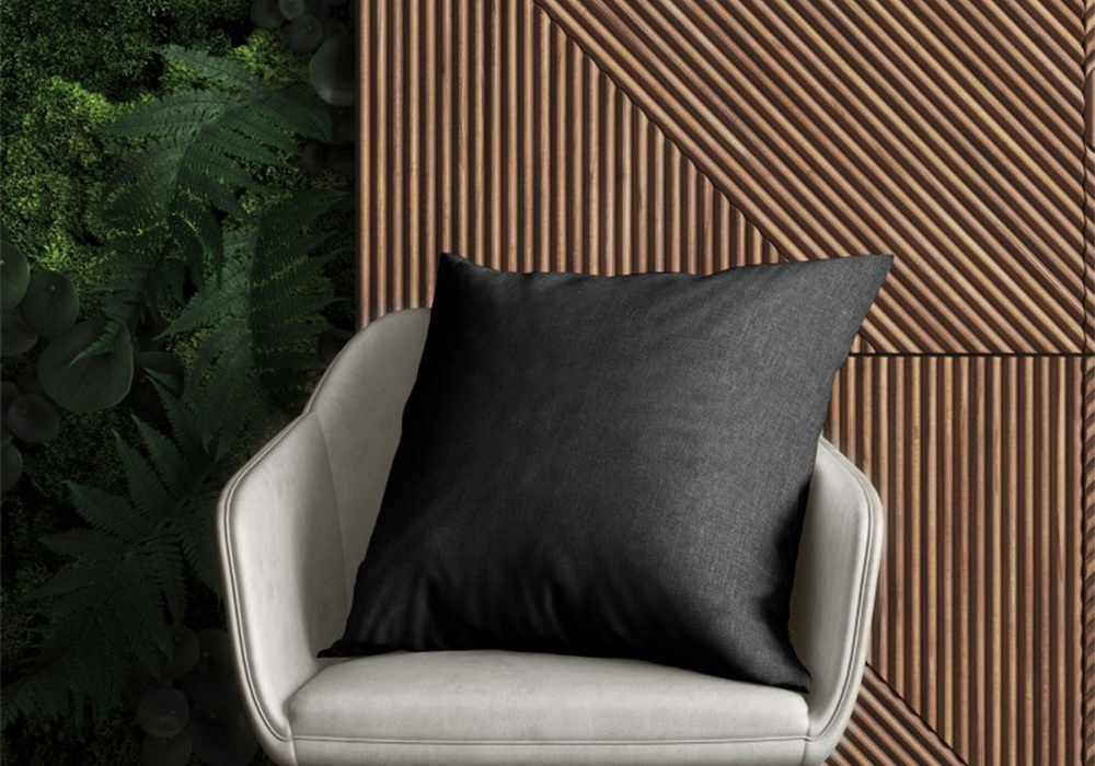 Подушка декоративная Волшебная ночь 40х40 см рогожка, темно-серая