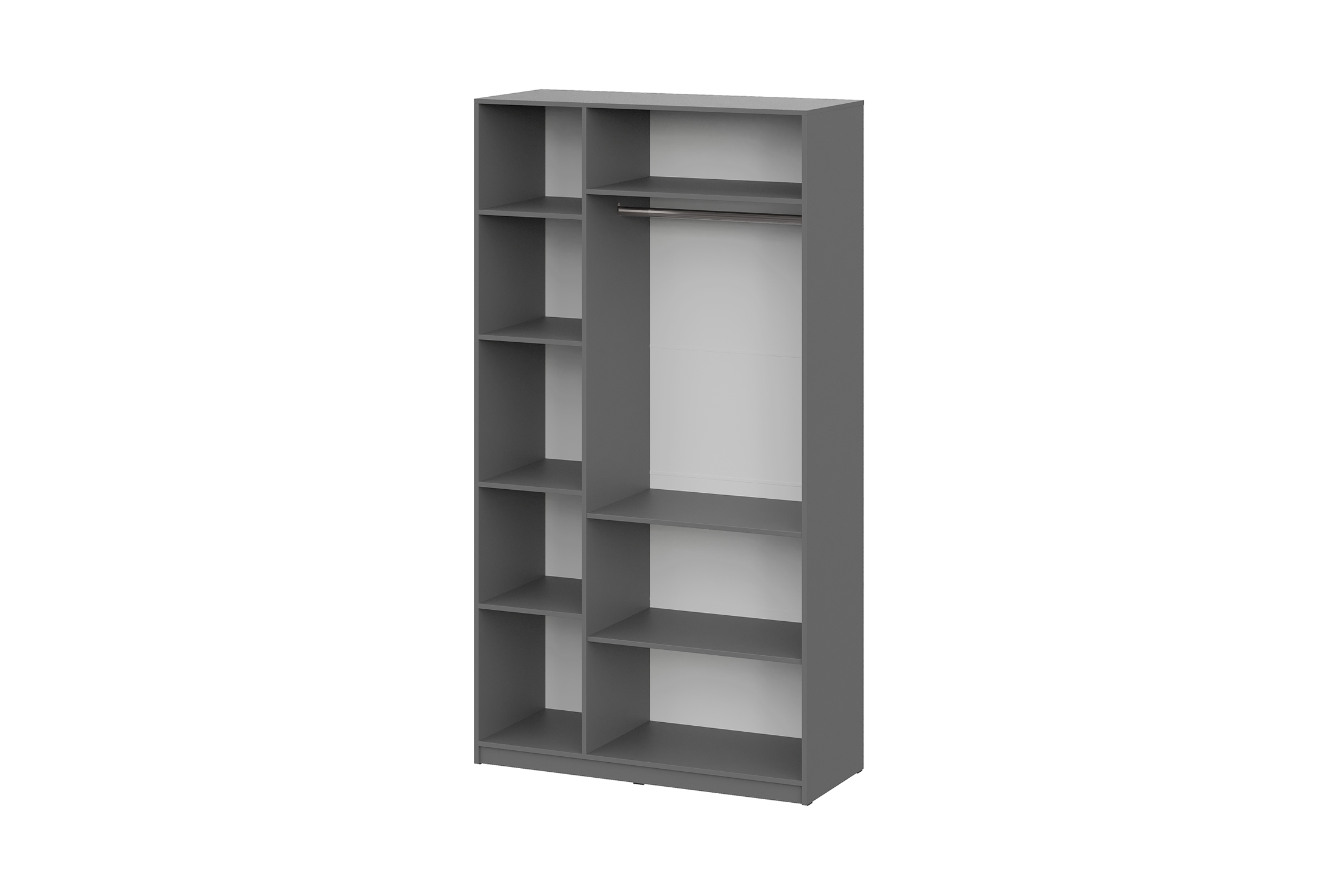 Шкаф 3-х створчатый Тивина графит серый