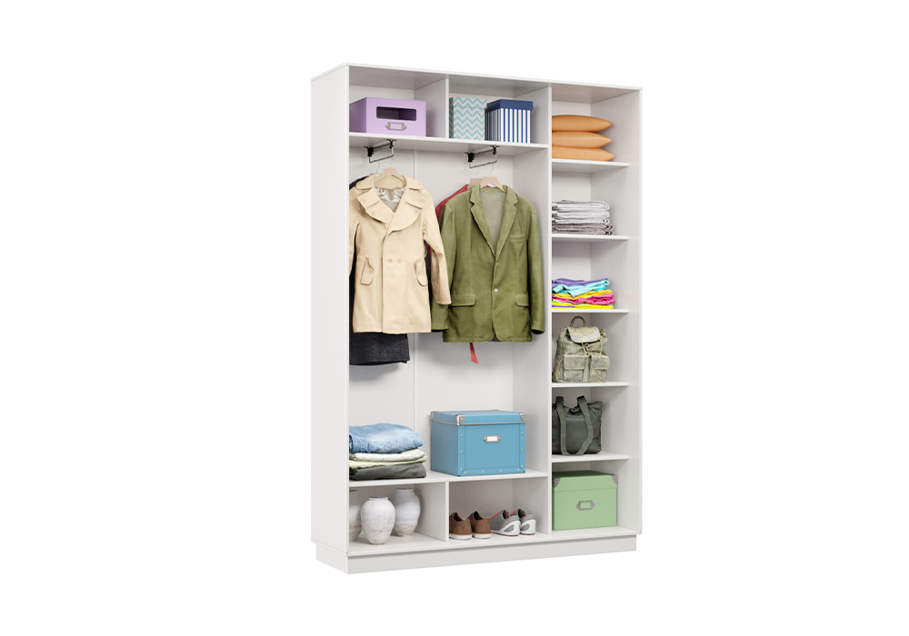 Шкаф-купе двухдверный Арго белый