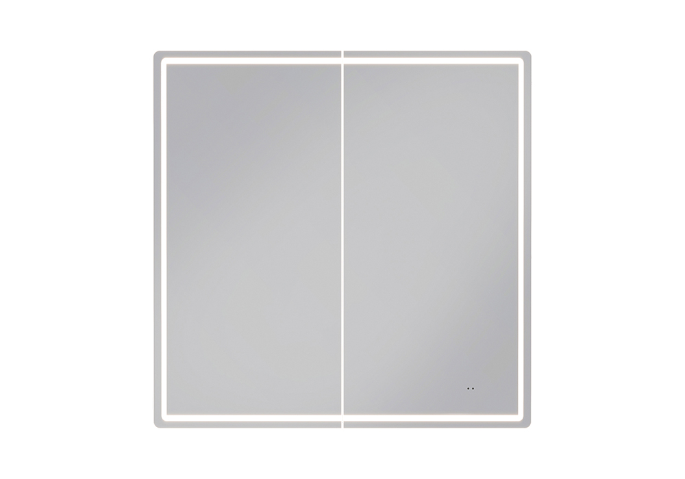 Зеркальный шкаф Geometry 800 с LED подсветкой и бесконтактным включением