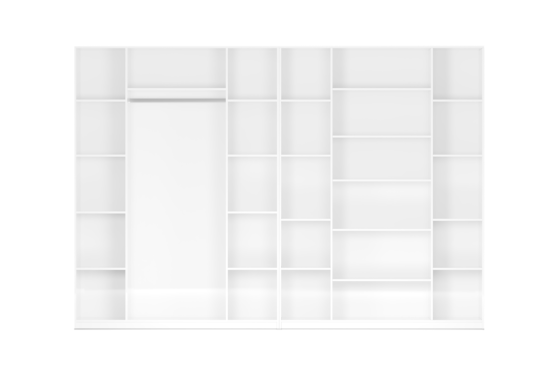 Комплект шкафов Тивина 3.2 м белый текстурный