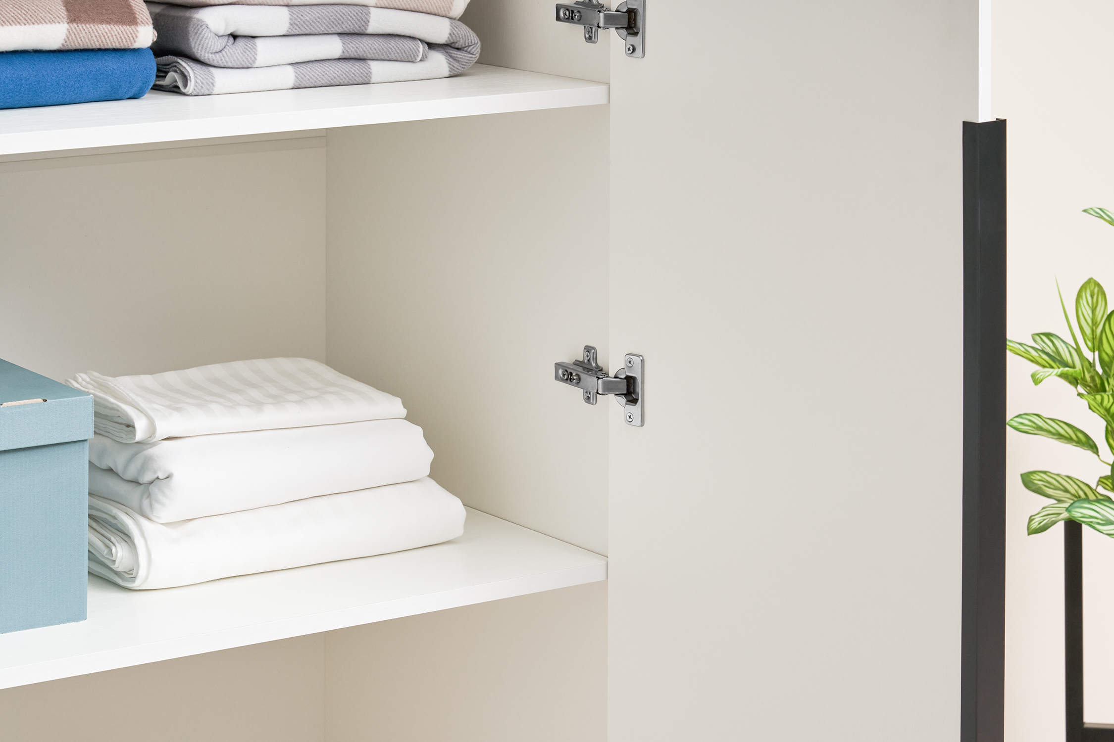 Шкаф 2-х створчатый Тивина белый текстурный