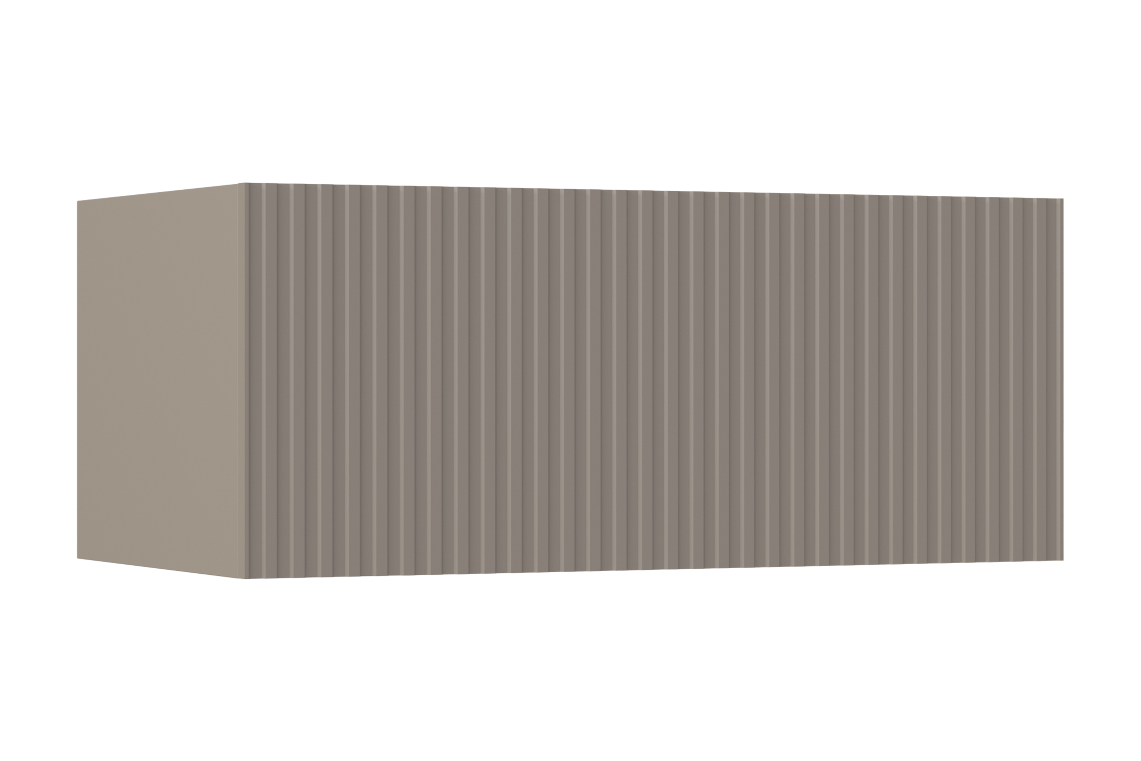 Тумба навесная Оливия глиняный серый / шарли мокко