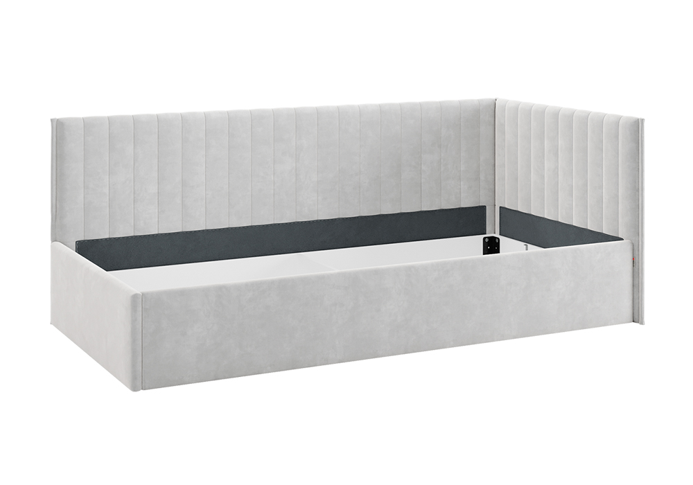 Тахта Твикс велюр галька