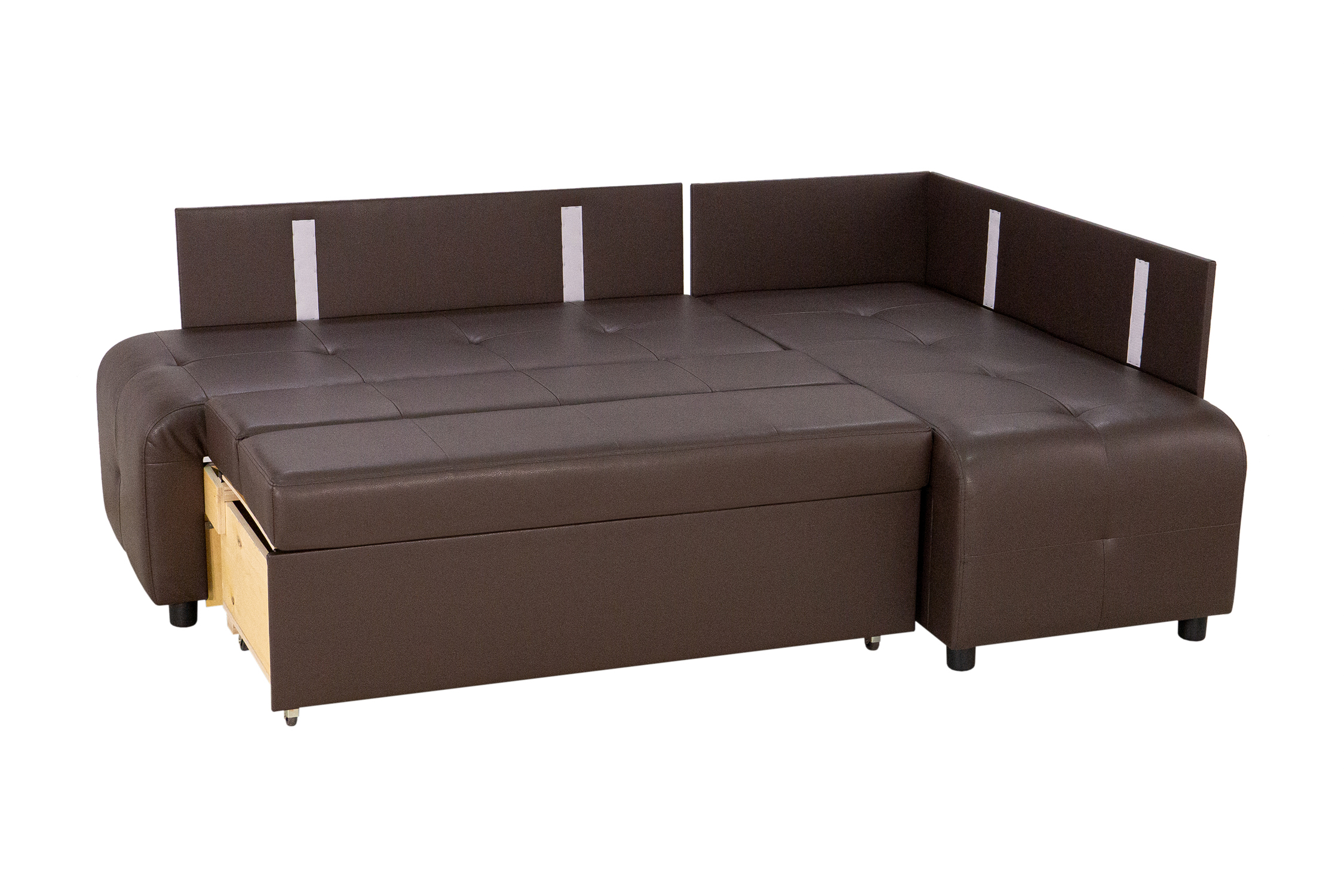 Кухонный уголок Прага темно-коричневый