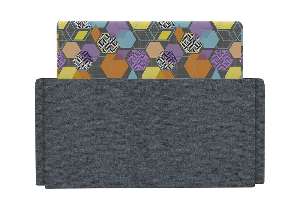 Диван выкатной Виктория-5 с узором серый