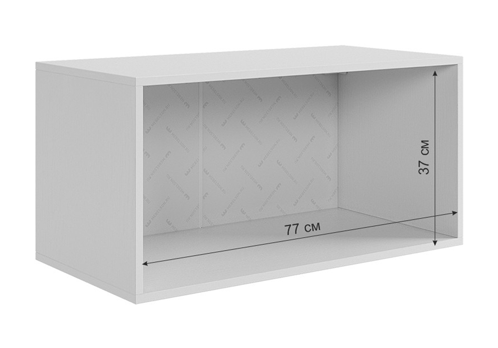 Антресоль двухдверная Зефир 118.01 белое дерево / пудра розовая