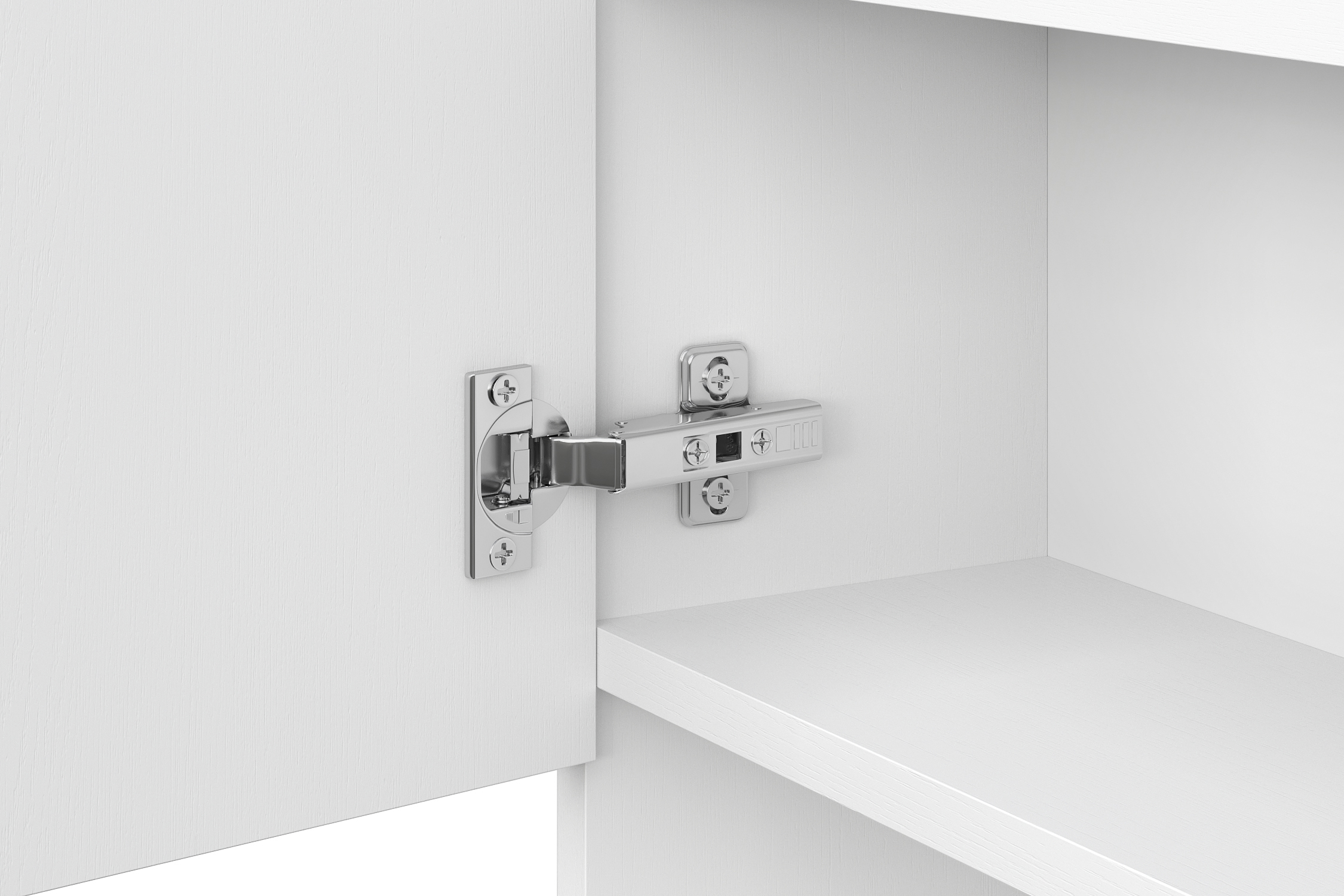 Зеркальный шкаф Океалис белый