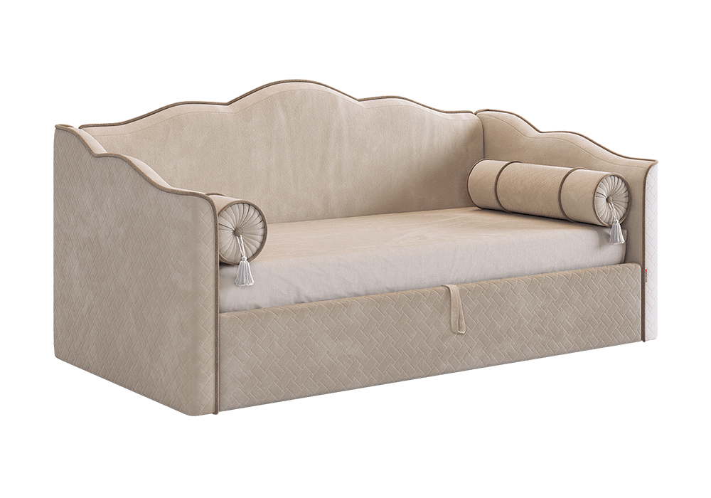 Софа Лея К1 велюр крем / латте