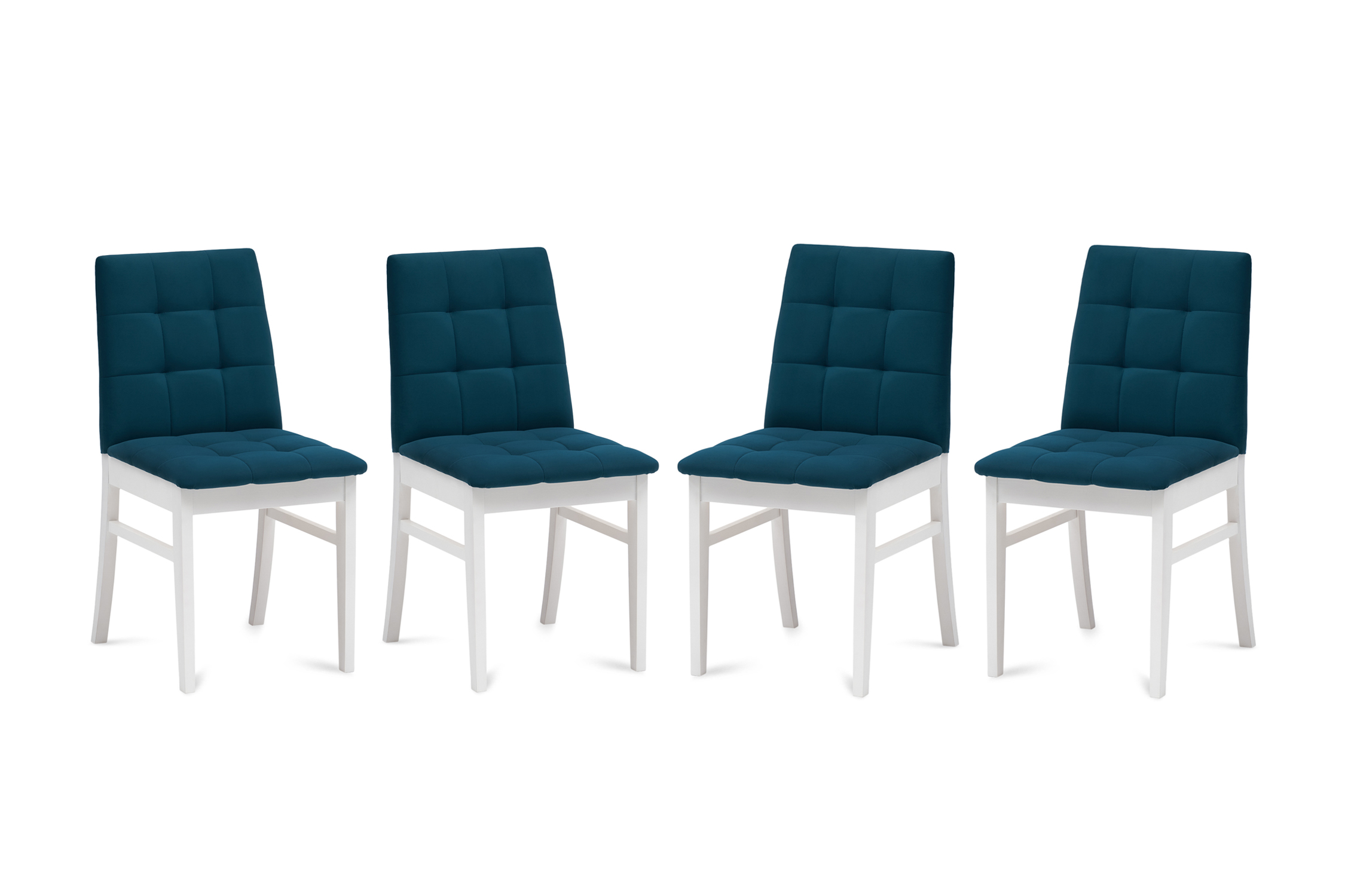 Стулья мягкие Н белые / синие