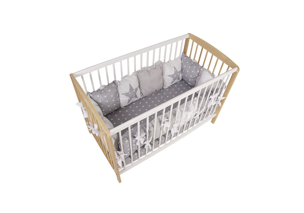 Кроватка детская Simple 101 натуральный / белый