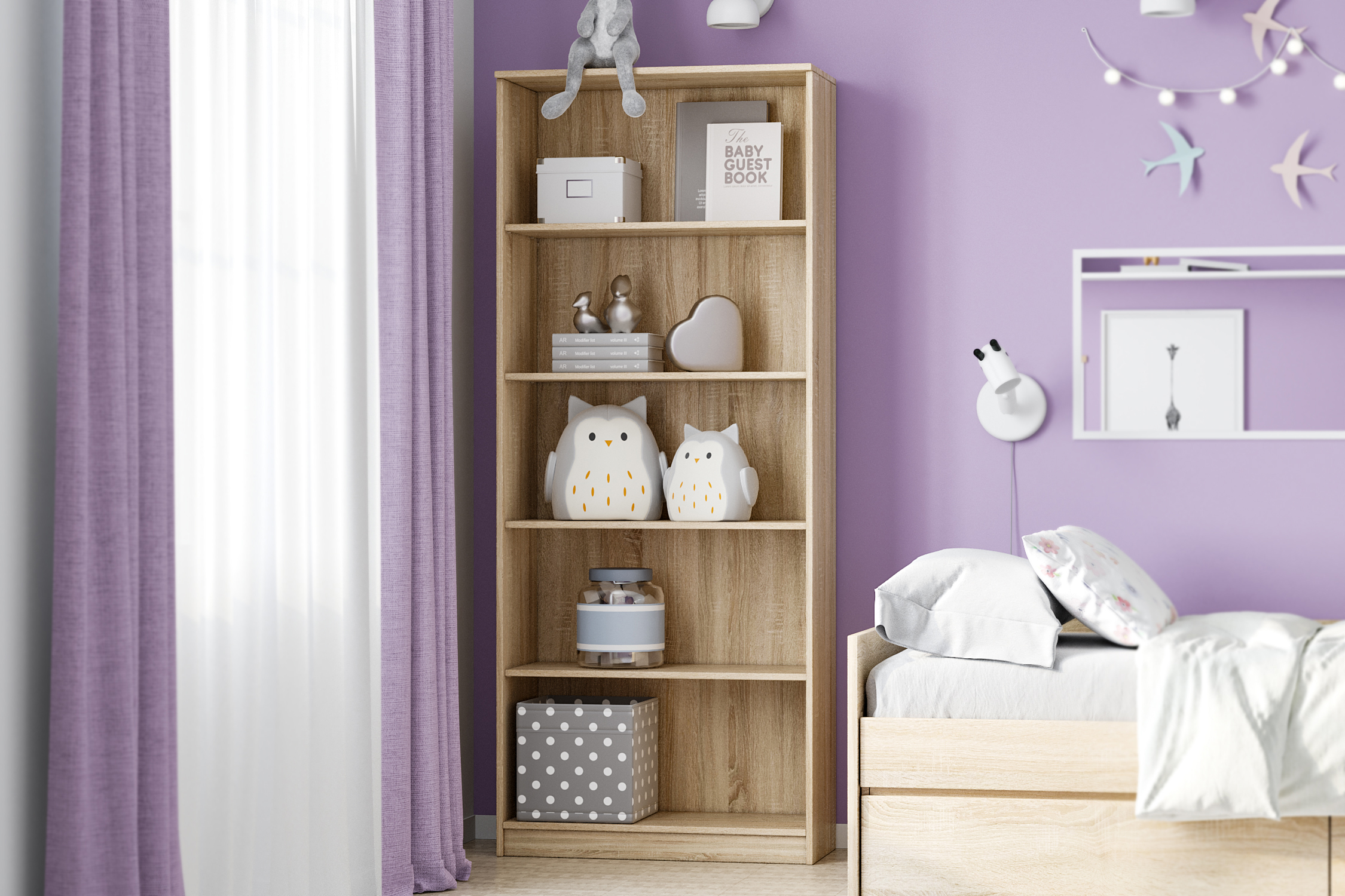 Стеллаж Сириус дуб сонома