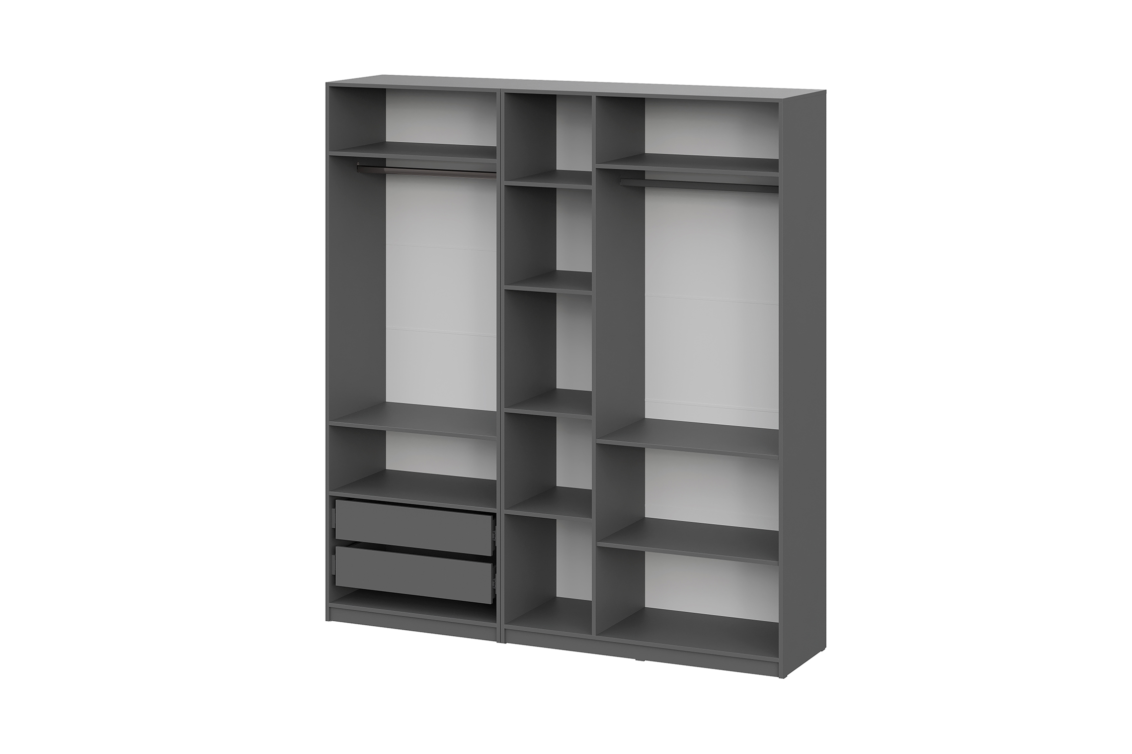 Комплект шкафов Тивина 2 м графит серый