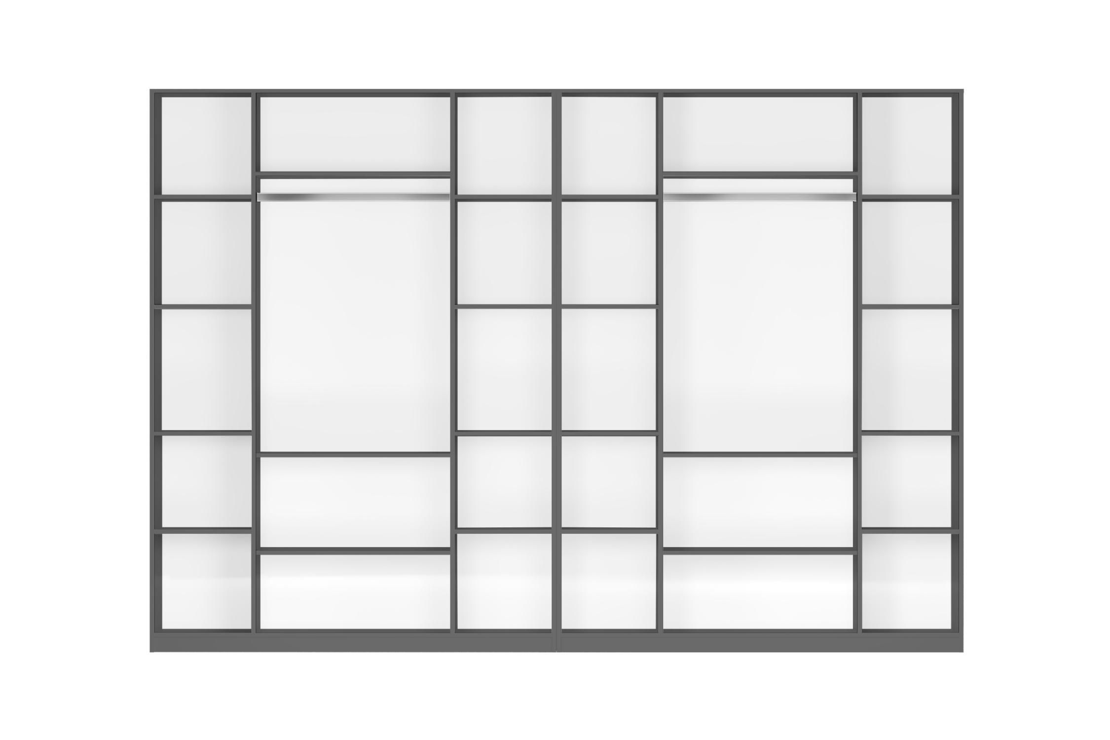 Комплект шкафов Тивина 3.2 м графит серый